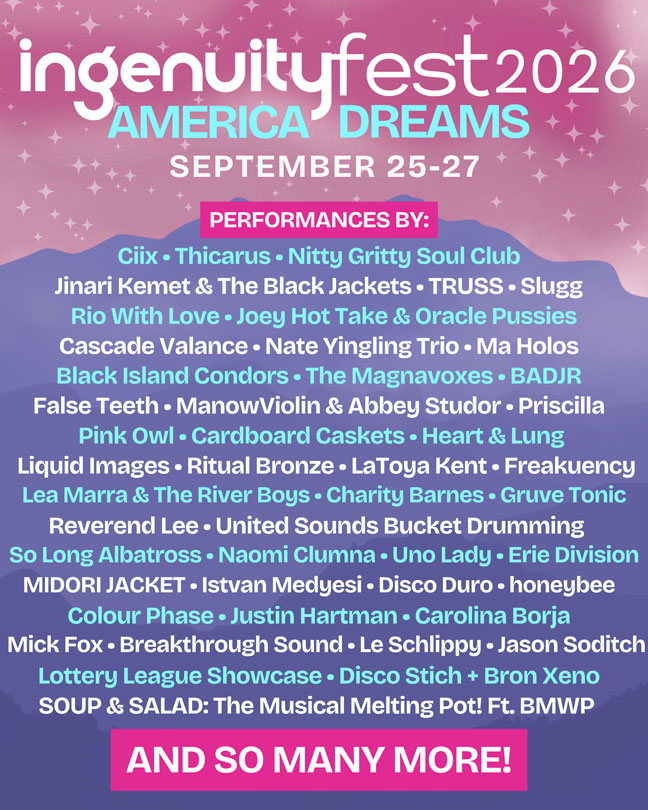 IngenuityFest 2026 Musical Lineup