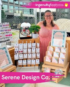 Serene Design Co. - IngenuityFest Vendor 2026 - Handcrafted jewelry, accessories, and home décore.