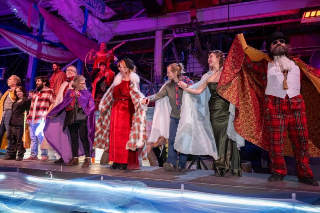 Image of models from previous Flannel and Finery event.