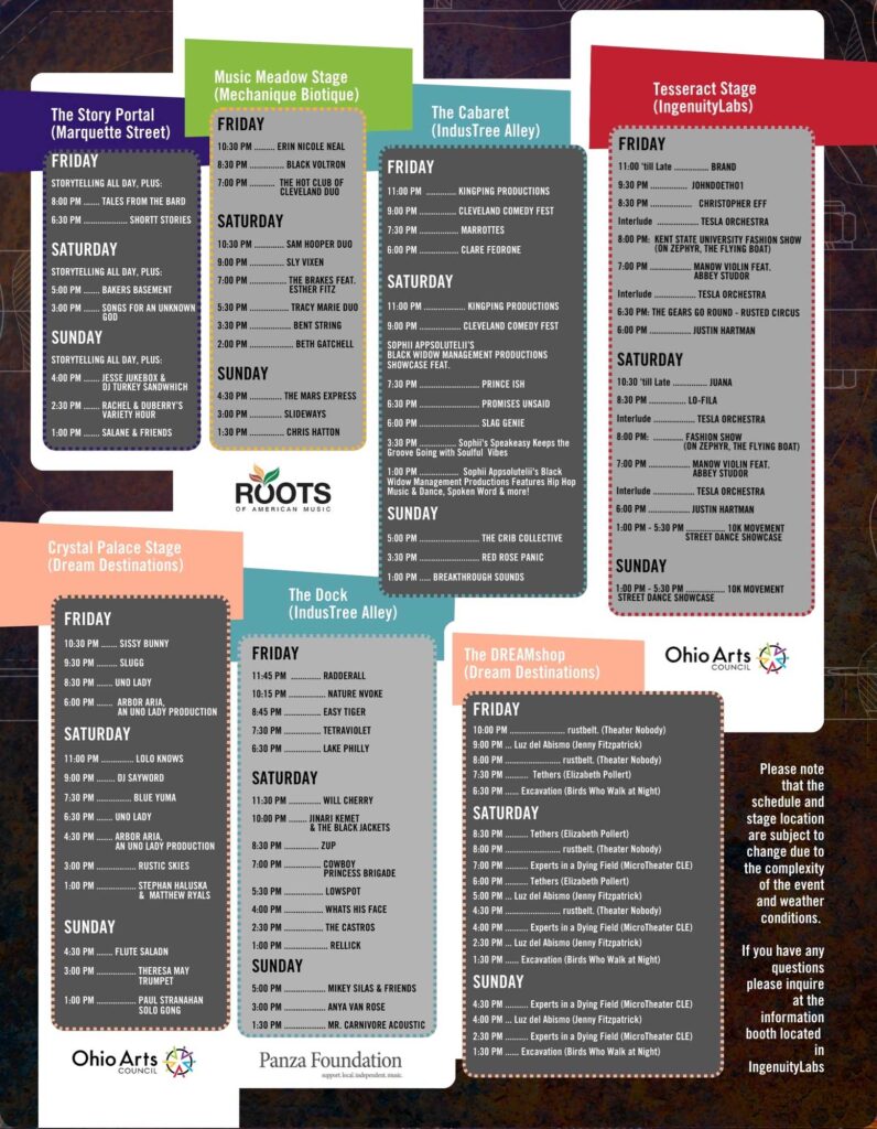 IngenuityFest 2025 Program Guide Page 4 Schedule.