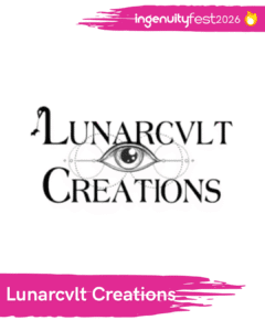 Lunarcvlt Creations- IngenuityFest Vendor - logo with eye.