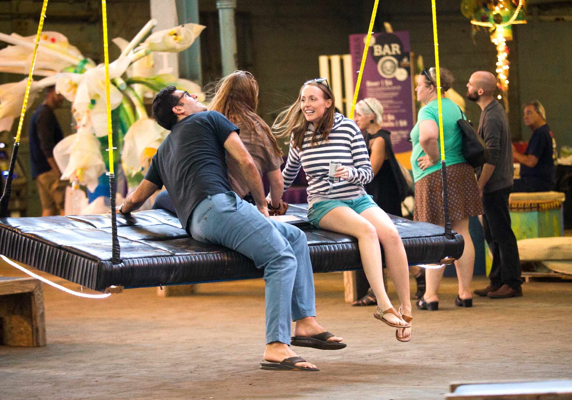 IngenuityFest Attendees On Swing