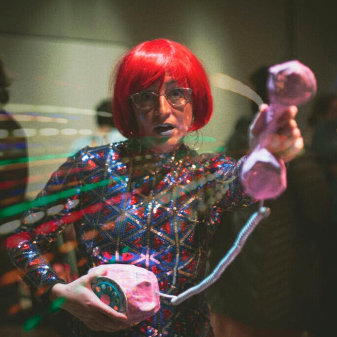 Susie Underwood in her performance piece Bricolage.