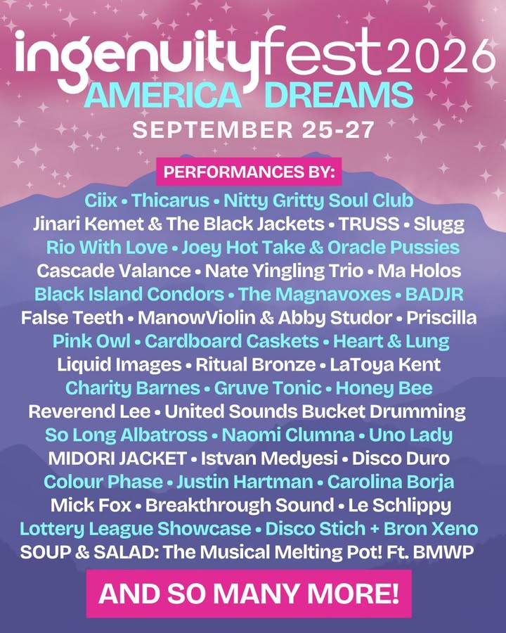 ✨TWO WEEKS✨ Until you get the chance to see all of these bands & musicians…